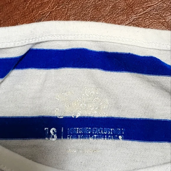 Justice Blue and White Striped Shirt - Picture 5 of 6